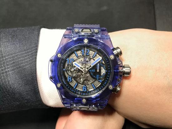 ウブロ スーパーコピー 2017新作 ビッグ・バン ウニコ ブルーサファイア Ref.411.JL.4809.RT HUBLOT